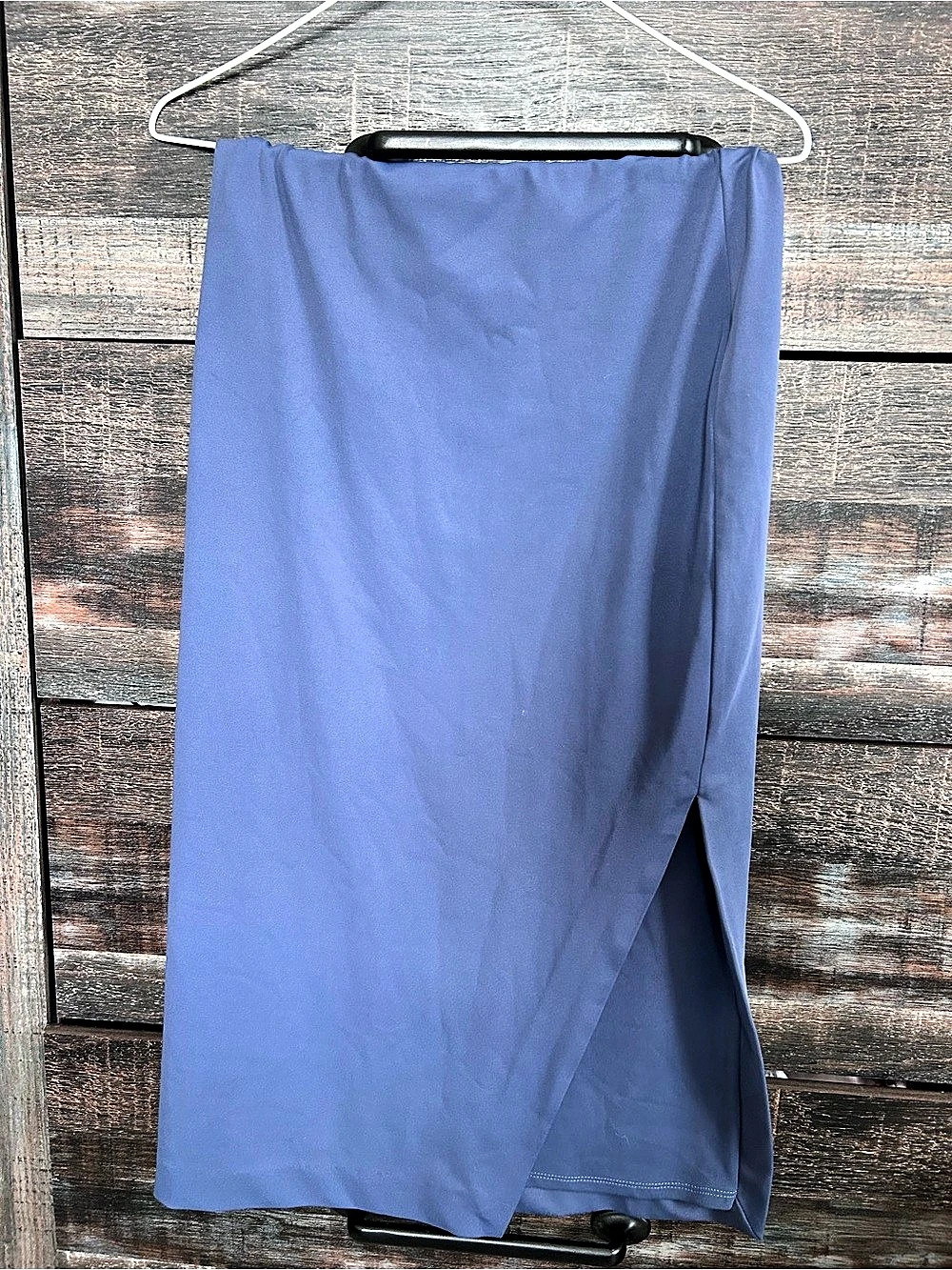 Express Maxi Side Slit Skirt in Blue Size XS